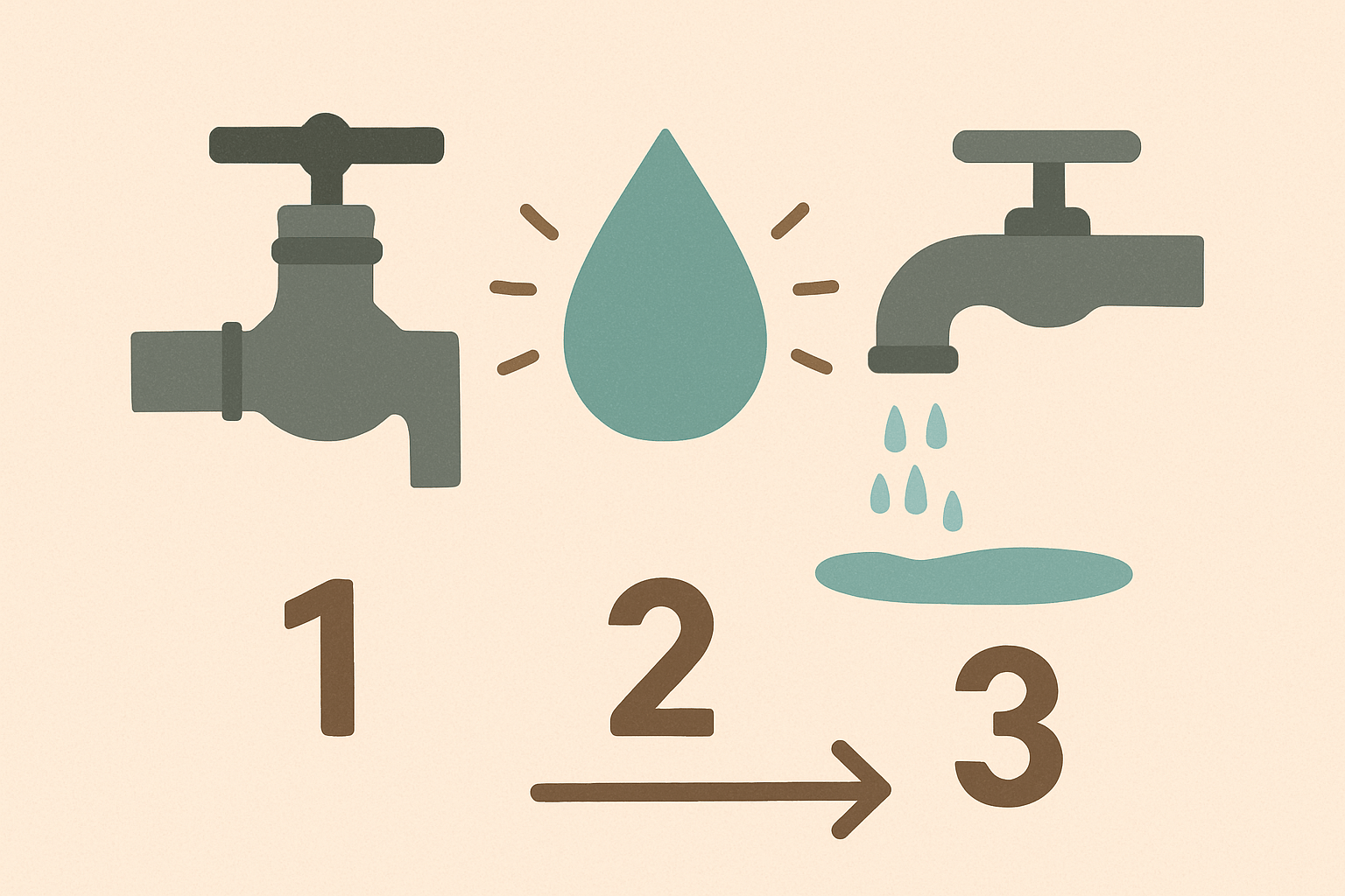 Eau coupée mais coule toujours : que faire en 3 étapes ?