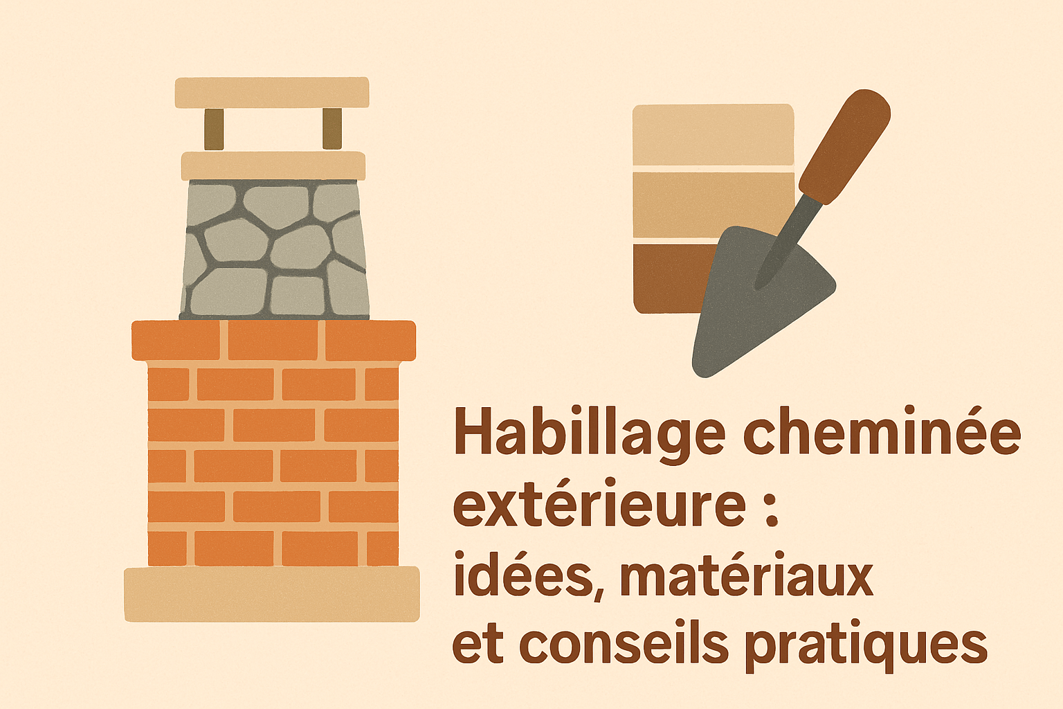 Habillage cheminée extérieure